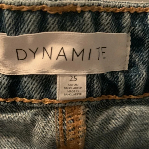 👖 Dynamite Ripped Jean Shorts  - High Waisted, Size 25 - Picture 5 of 8